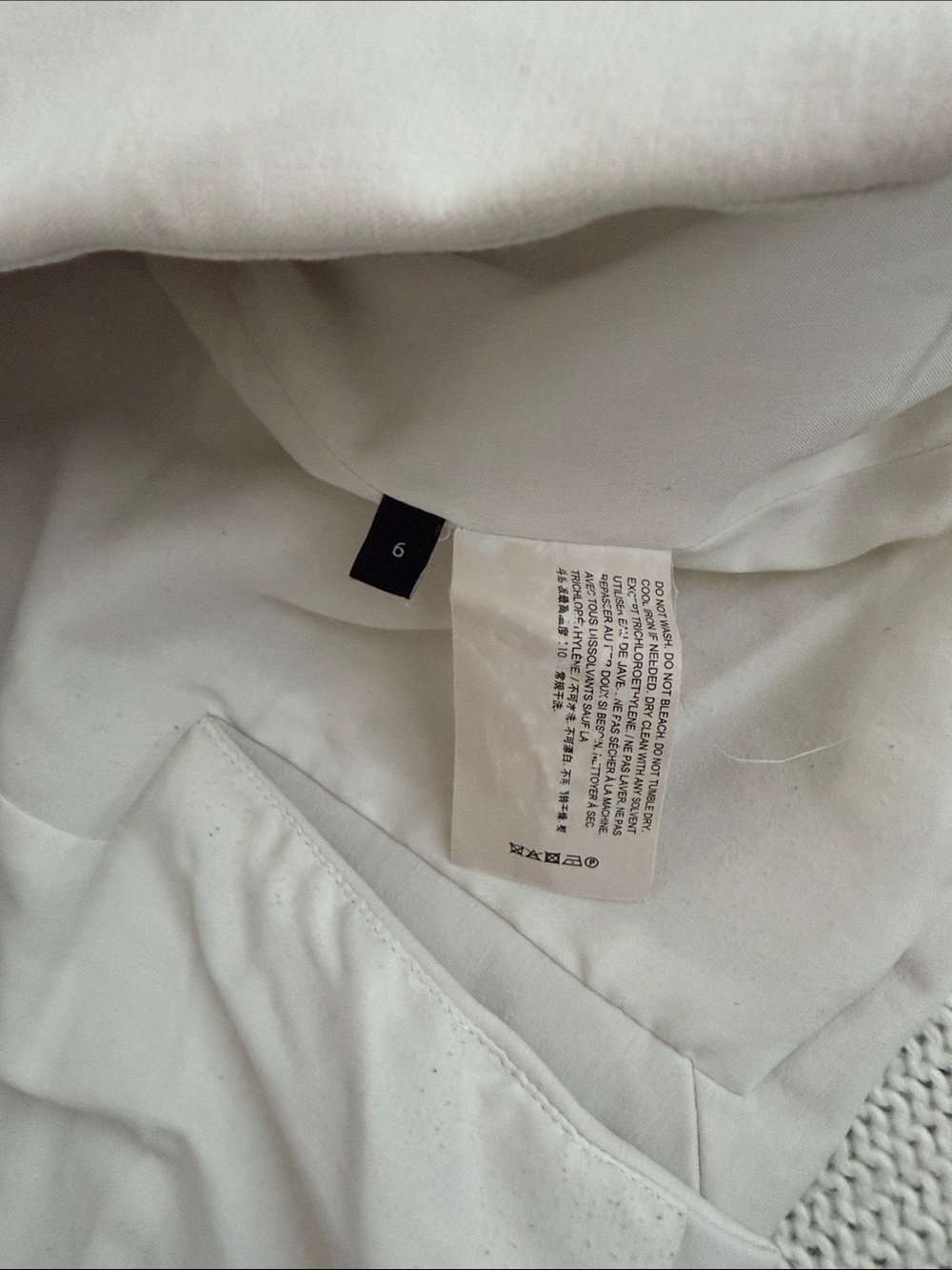 Theory Cotton Blazer Off White Size 6 - Picture 9 of 12